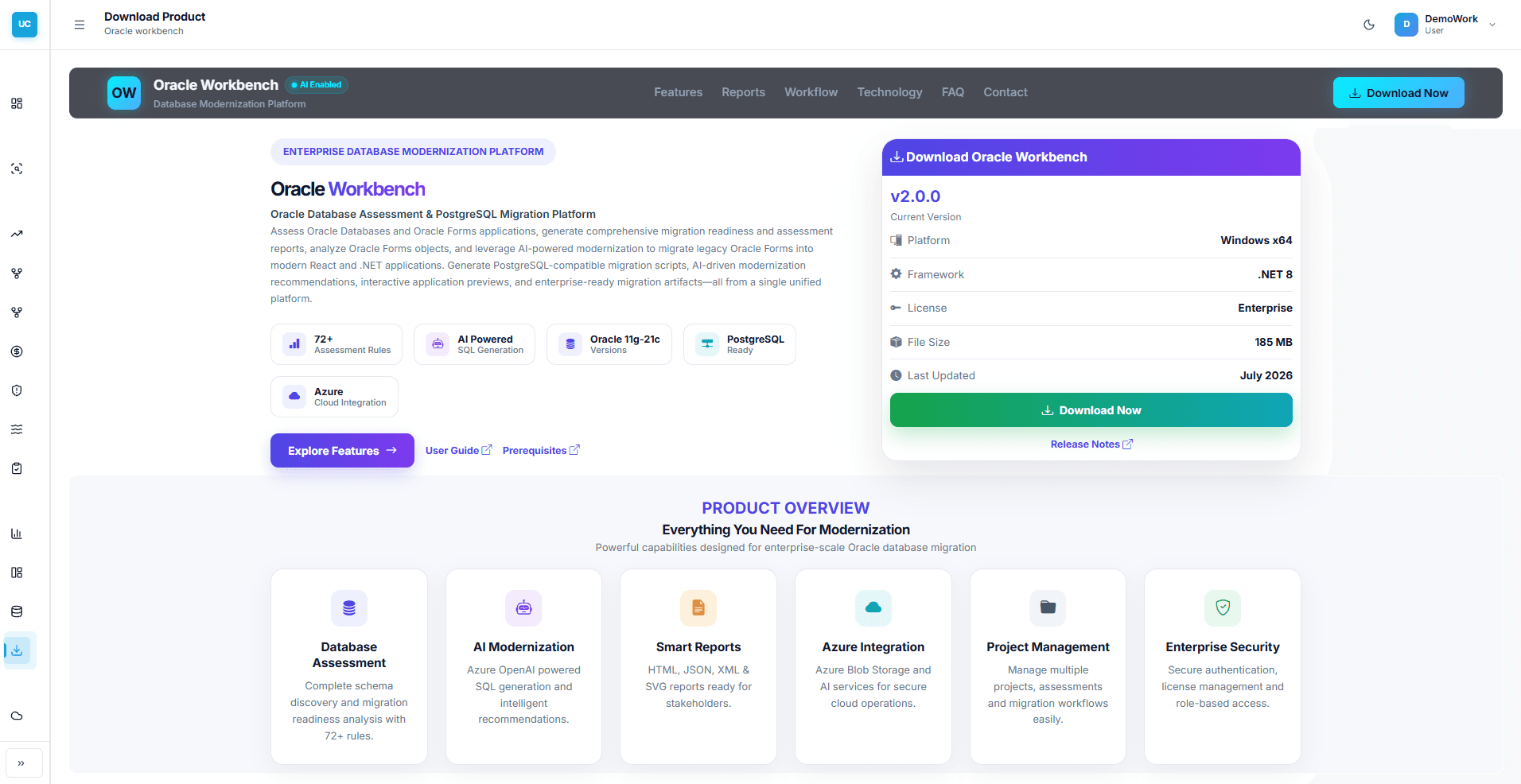 CloudPilot Oracle Workbench Enterprise Modernization Platform